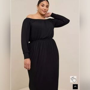 Torrid Midi Super Soft Slit Dress